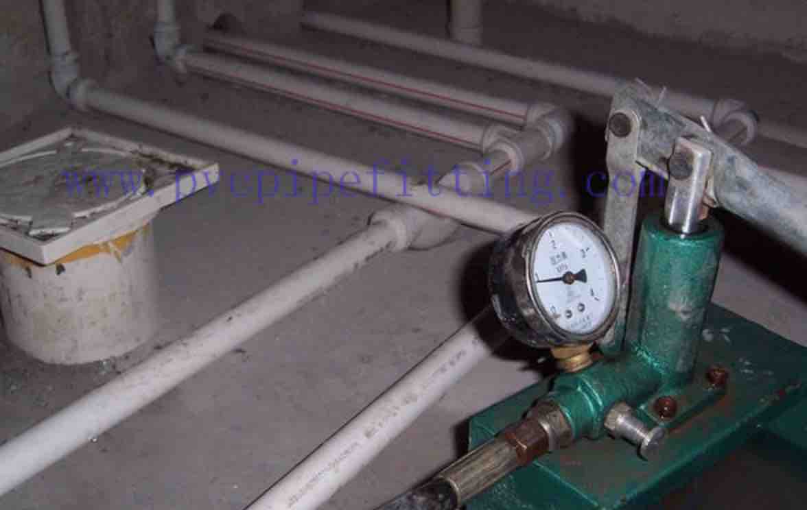 Water pressure testing for CPVC concealed lines