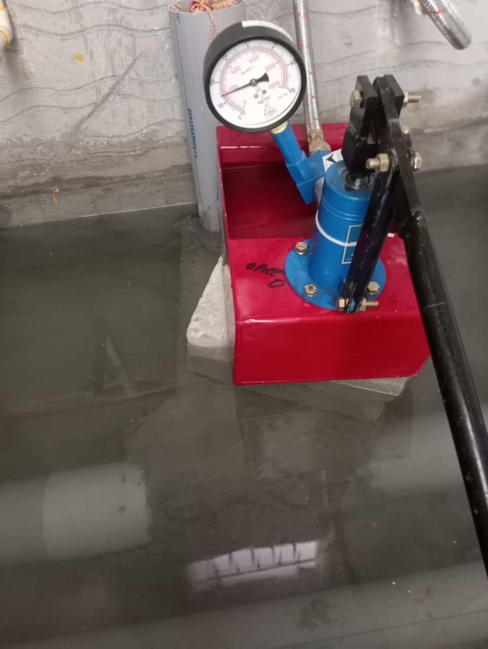 CPVC concealed line pressure test